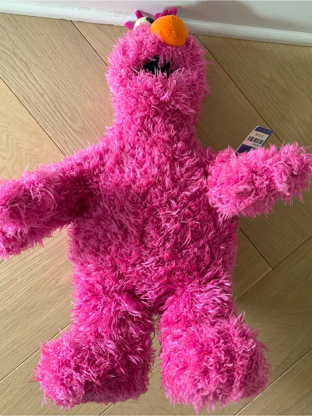 Sesame Place Plush Telly Monster Pink Fuzzy Sesame Place Exclusive Toy ~17” Tall - Picture 5 of 8